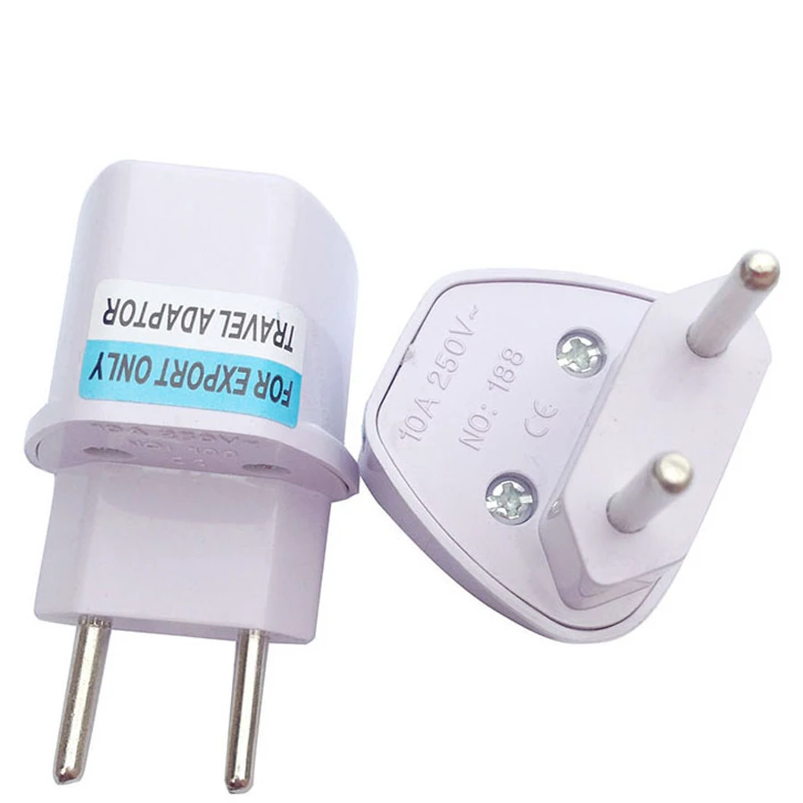 

two round pin plug power socket adapter plugs use in the Brazil Argentina
