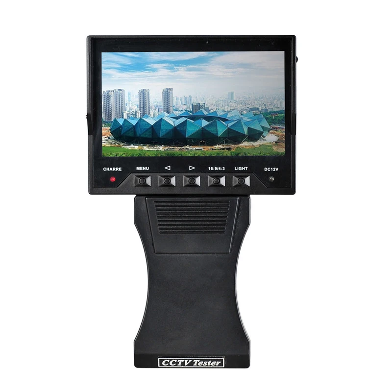 Складной 4," TFT ЖК-монитор тестер CCTV безопасности камеры наблюдения тест Видео Аудио DC 12V Выход RJ45 кабель