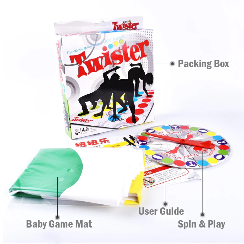 Ideal  Twisting the body Parents and Children Adult Tabletop Toys Happy Party Game Mat Sports Body coordin