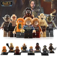 DR. TONG 80 шт./лот фигурки супер героев сильный орк билбо Azog Yazneg Bombur строительные блоки игрушки для детей PG8149