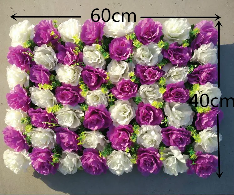 40x60 см Шелковая роза искусственная Цветочная стена искусственный цветок для свадьбы шёлковые цветы для украшения стены декорации фон - Цвет: F