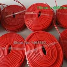 15x4000 мм 320 Вт 220 В высококачественный гибкий силиконовый нагревательный элемент ремень с обогревом силиконовая резиновая труба нагреватель водонепроницаемый