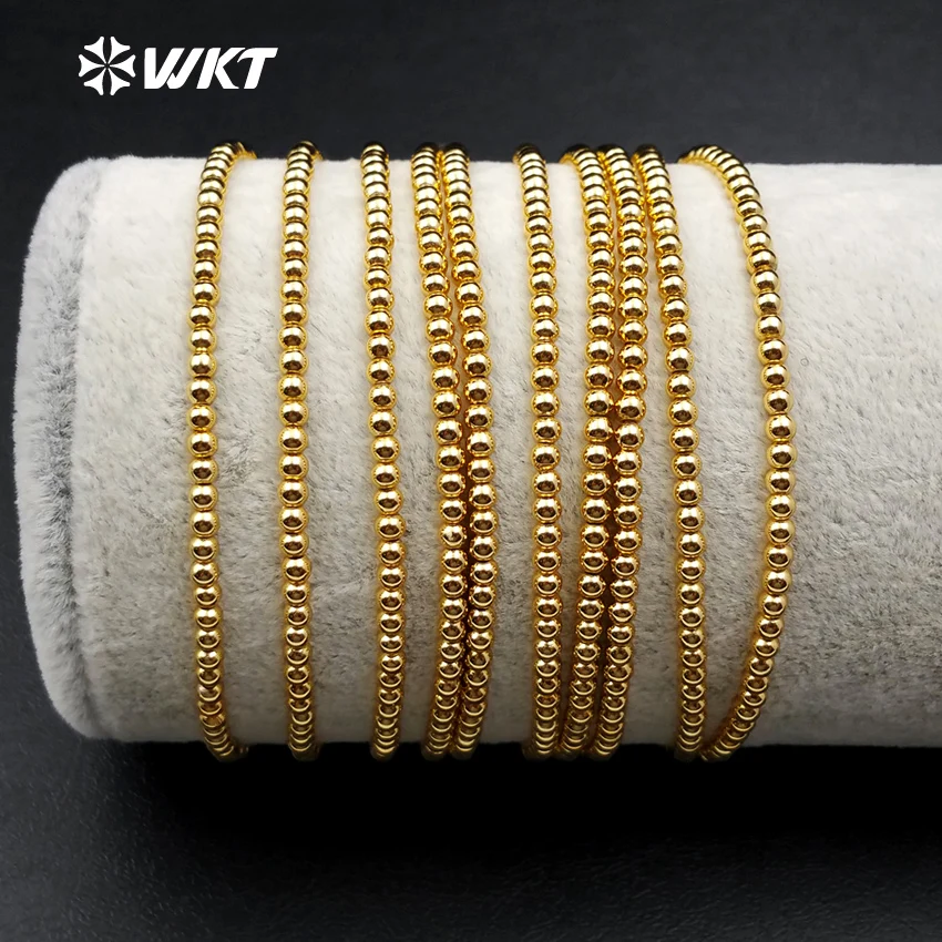 

WT-B373, оптовая продажа, 10 шт./лот, модный браслет из латуни, высокое качество, противоскользящий, 4/6/8 мм, Круглый браслет из латуни, ювелирные изделия