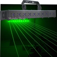 1000 мВт 10 глаз/10 голов зеленый лазерный светильник для занавесок, параллельный лазерный барный светильник DMX портативный для мероприятий, вечерние, для сцены, DJ оборудование