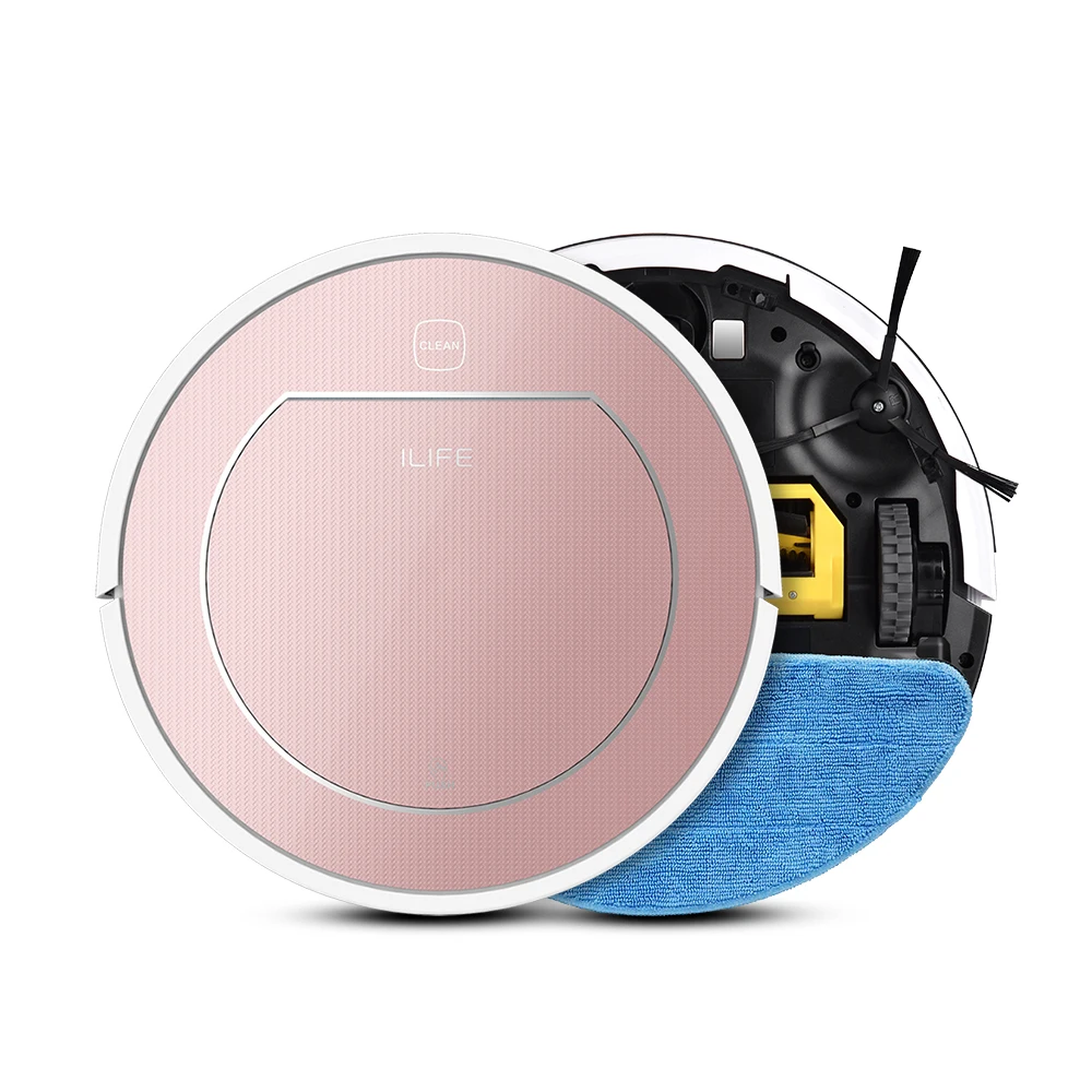 ILIFE V7s Plus Robot Vacuum Cleaner Vacuum Wet Mop Simultaneously For Hard Floors&Carpet Run 120mins before Automatically Charge