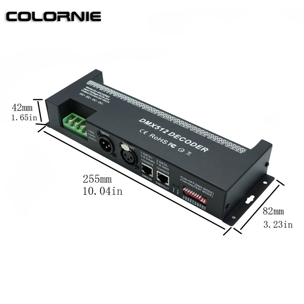 30CH DMX, rgb-контроллер сценический свет с эффектом DMX контроллер DC9-24V DMX512 контроллер для полосы света сценический свет