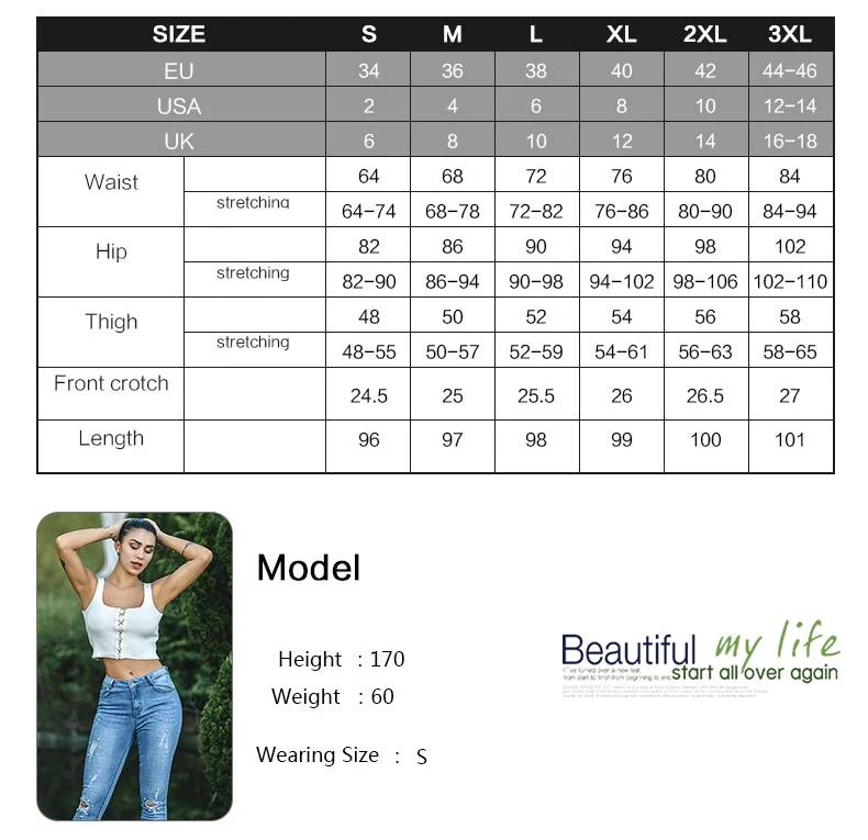 European and American women's wear high-waisted stretch pearl inlays irregularly worn holes wash cat whisker denim trousers (26)