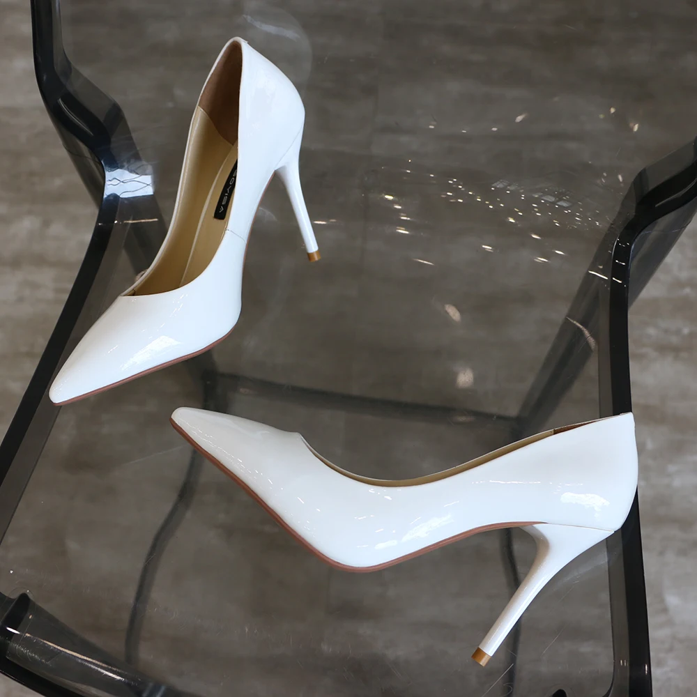 Pointed High Heels/Women's Pumps Are Designed For Elegant/Sexy Fashion Women To Marry And Made Of Genuine Leather 2019 MANGOYISA
