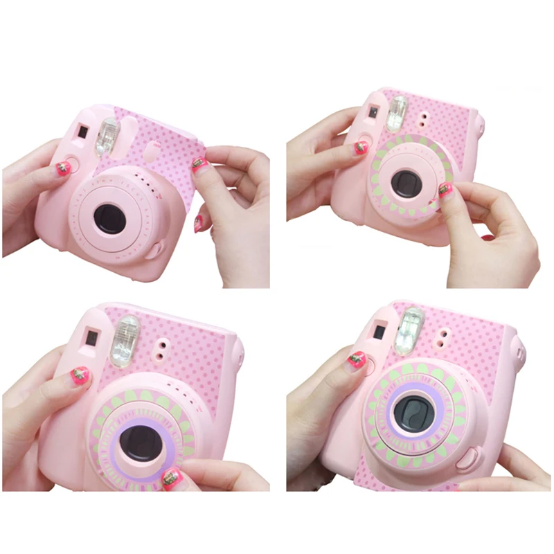 Instax Mini 8//9 Sunflower Stickers Protection For Fujifilm Polaroid Camera
