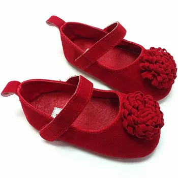 

Festival Flower Baby Shoes 0-1 Years Newly Born Infant Baby Girls First Walkers Kid Shoes New
