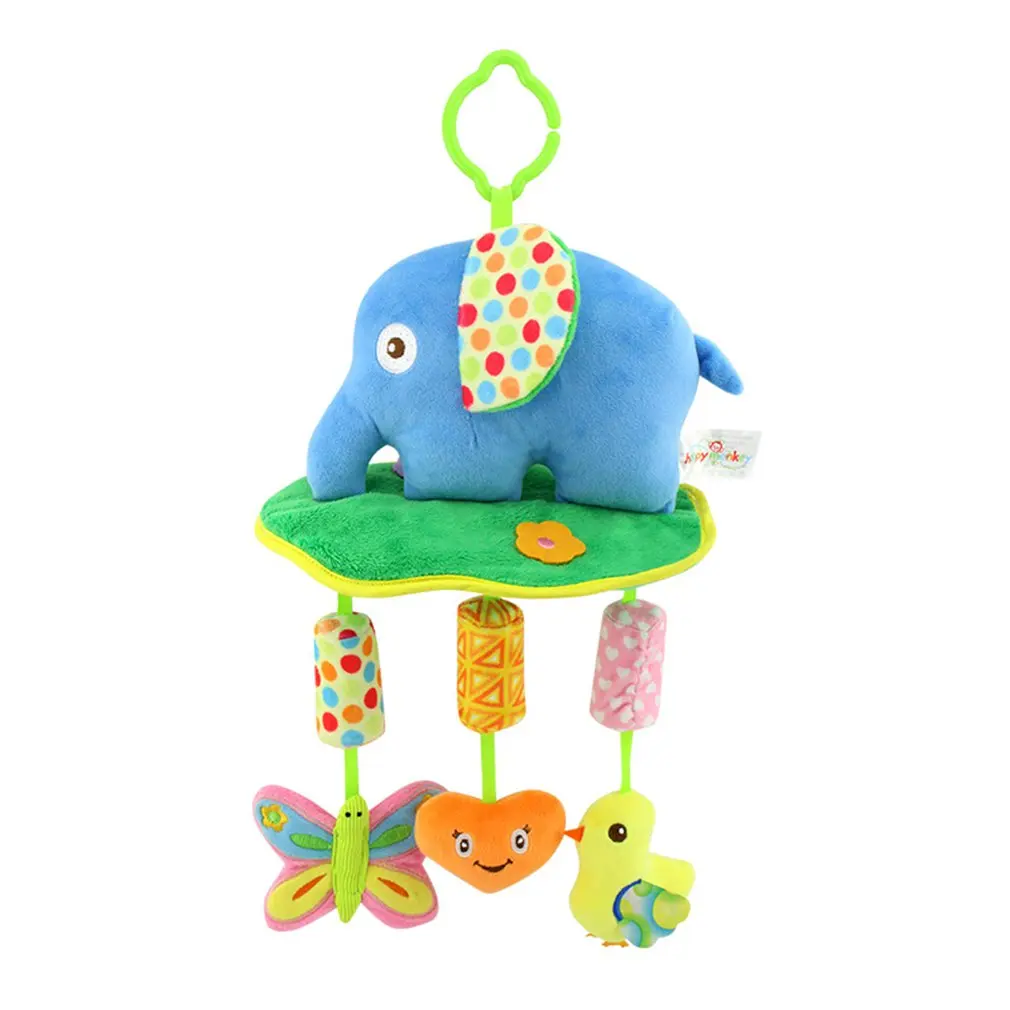 Детские игрушки в виде животных, виндбелл для новорожденных, От 0 до 1 года, кровать, подвесные музыкальные игрушки для родителей и детей - Цвет: Elephant