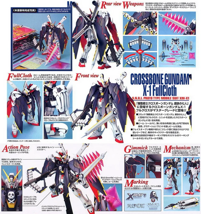 Оригинальный Gundam MG 1/100 модель крест кости X-1 чехол для смартфона в стиле Gundam детские игрушки с держателем