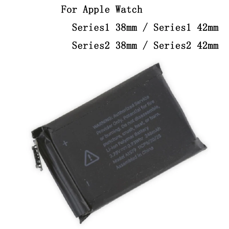 246mAh For Apple Watch Battery SmartWatch Series1 Series2 38mm 42mm Rechargeable Batteries Accumulator Replacement 
