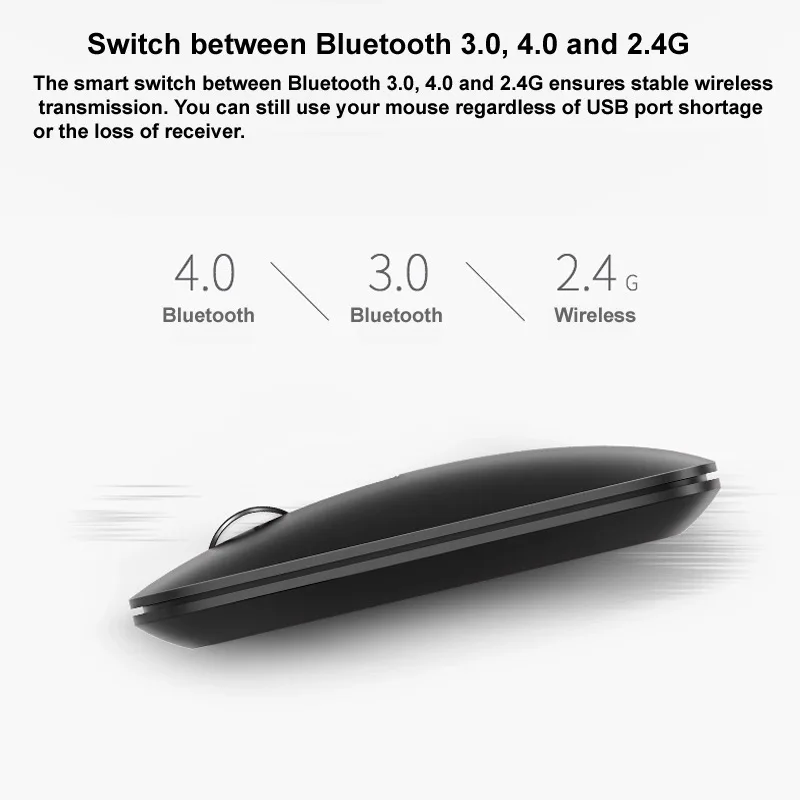 Новая мультирежимная Беспроводная мышь Rapoo M550 переключается между Bluetooth 3,0/4,0 и 2,4G для подключения трех устройств
