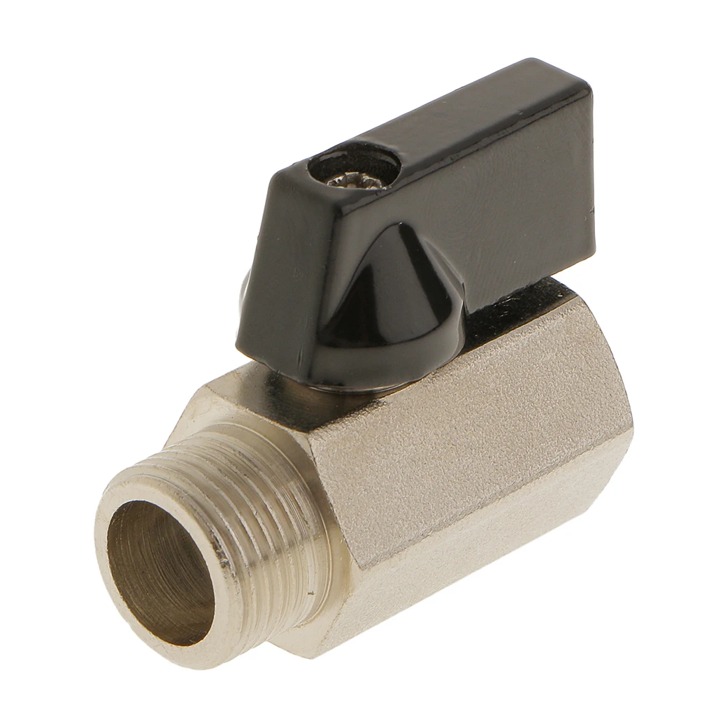 F X M 3/8 NPT Brass Ball Valve Sand Blast Surface  Flow Control Switch