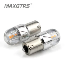 2×1156 S25 BA15S P21W 3030 чип белый/желтый/красный светодио дный 18 Вт указатель поворота резервного копирования Обратный лампа хвост лампы стоп-сигналы поиска