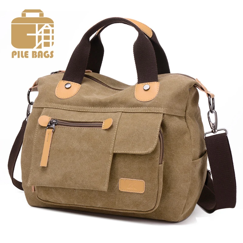 

Korean High Quality Canvas Shoulder Bag Women Fashion Luxury Designer Portable Handbag Women Daypack Multifunction Messenger Bag