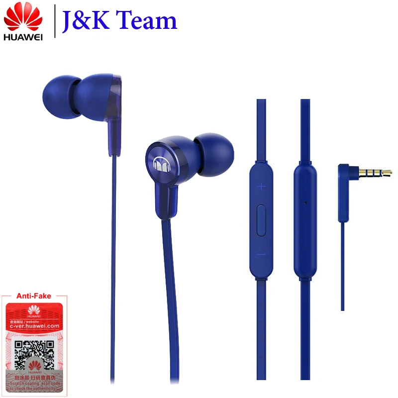 

Huawei Honor Earphone Honor Monster AM15 3.5mm In-Ear with Remote and Microphone Wire Control 1.2m For Honor 9 Lite