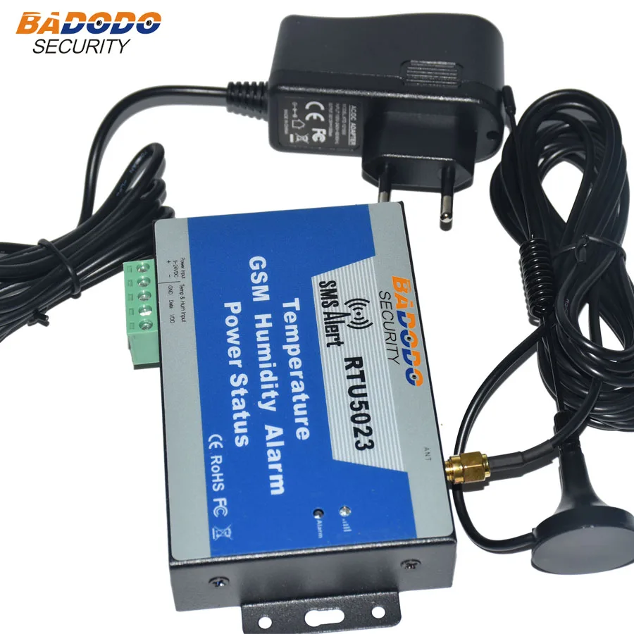 Badodo GSM 3G SMS Temperature Alarm Monitoring Green House Temperature and Humidity Monitoring Alarm RTU5023 Power Lost Alarm