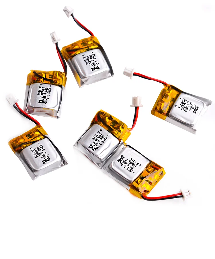 12 шт. 3,7 В 100 мАч lipo Батарея для Cheerson CX-10 CX-10A FQ777-124 Hubsan Q4 Wltoys V272 Мини RC Quadcopter drone Sapre частей