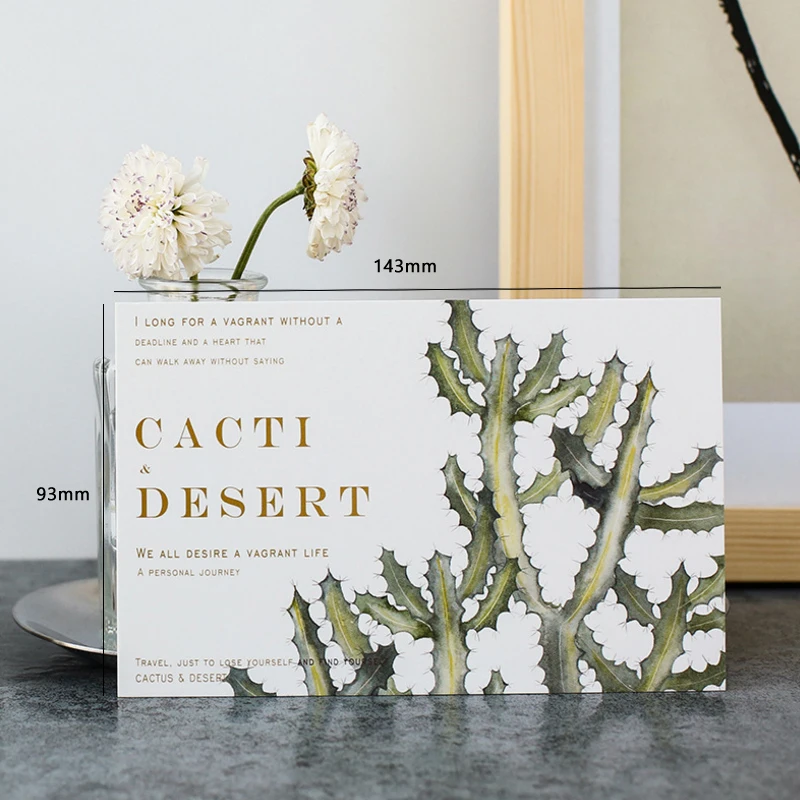 30 шт./упак. kawaii пустыня кактус серии бизнес открытка-приглашение Набор открыток для повседневной жизни день рождения приглашение