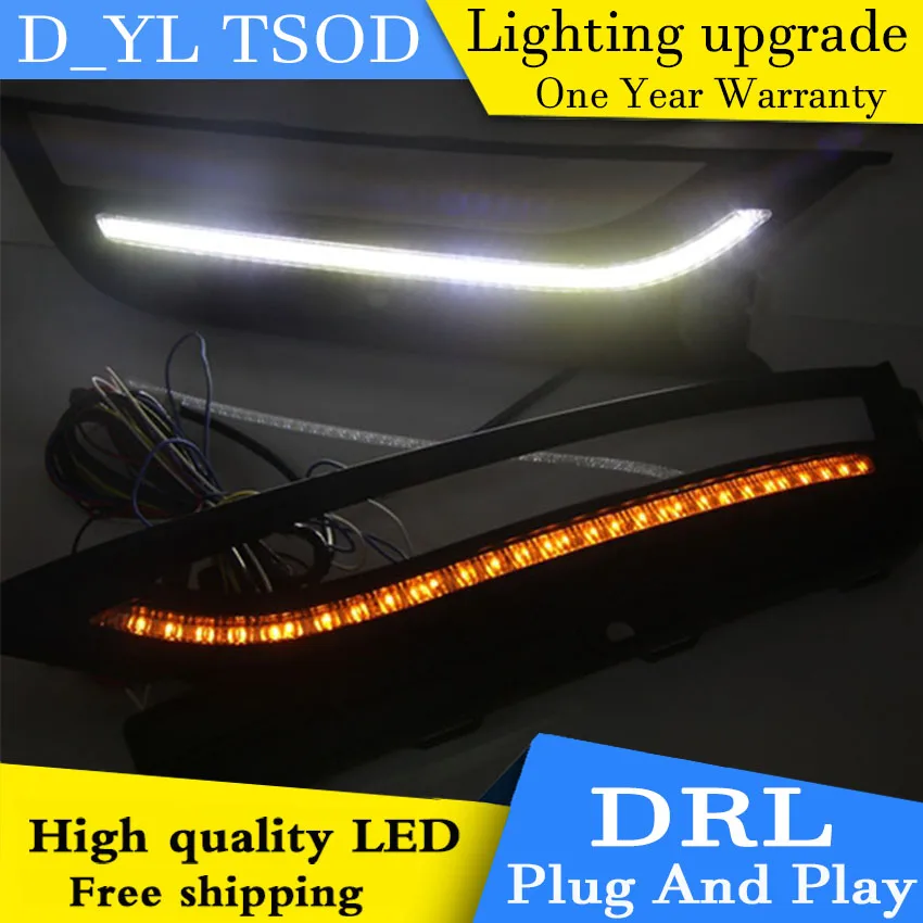 

Car styling For Volkswagen Passat 13-17 LED DRL For led fog lamps daytime running High brightness guide LED DRL light Automobile
