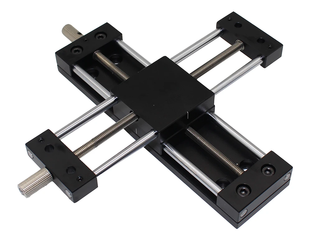 XZ Axis Dovetail Manual Trimming Platform Gear Tuning Lifting Stage HFLX‑A40 40 x 40mm for Microscope Transporter Process Machine XZ Axis Dovetail Manual Trimming Platform Gear Tuning Lifting Stage HFLX‑A40 40 x 40mm for Microscope Transporter Process Machine