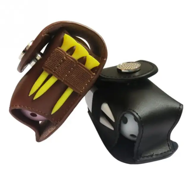 Us 4 08 15 Off Portable Mini Golf Ball Bag Holder Waist Pouch Leather Cool Tee Sports Accessory Drop Shipping 0824 In Bags From