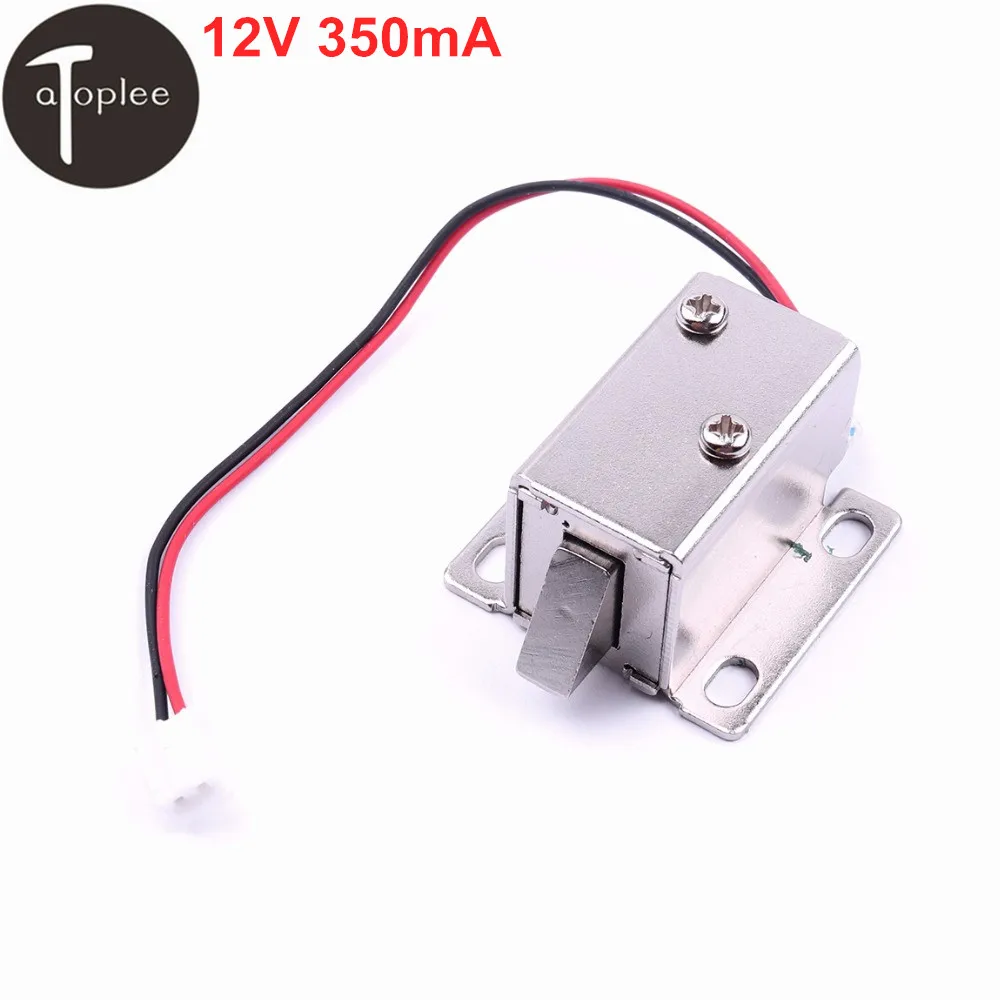 

1pc 27*29*18mm Mini Electric Lock DC 12V 350mA Small Electromagnetic Lock for Cabinet Door Electric Lock Assembly Solenoid Locks