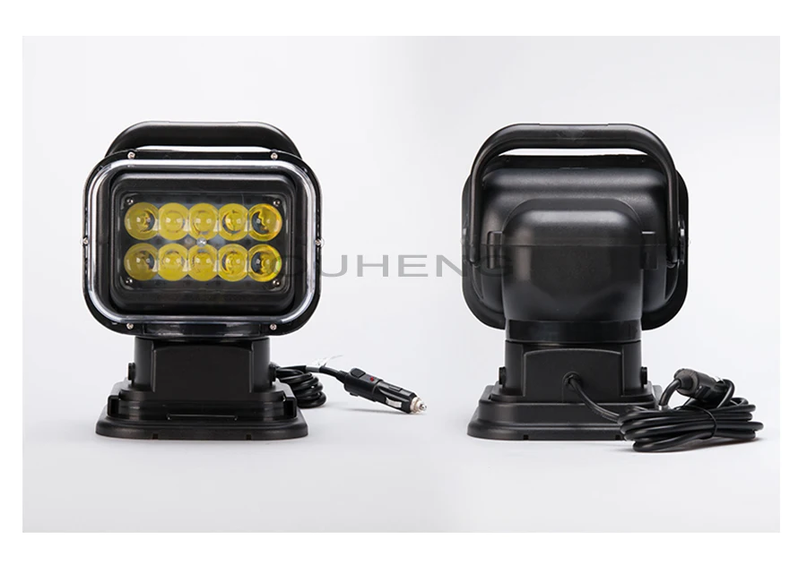 

Remote Control Searchlight 50W 7 inch Up Down Left & Right Rotating LED Light for 4x4 Offroad Vehicle Boat 1 pcs