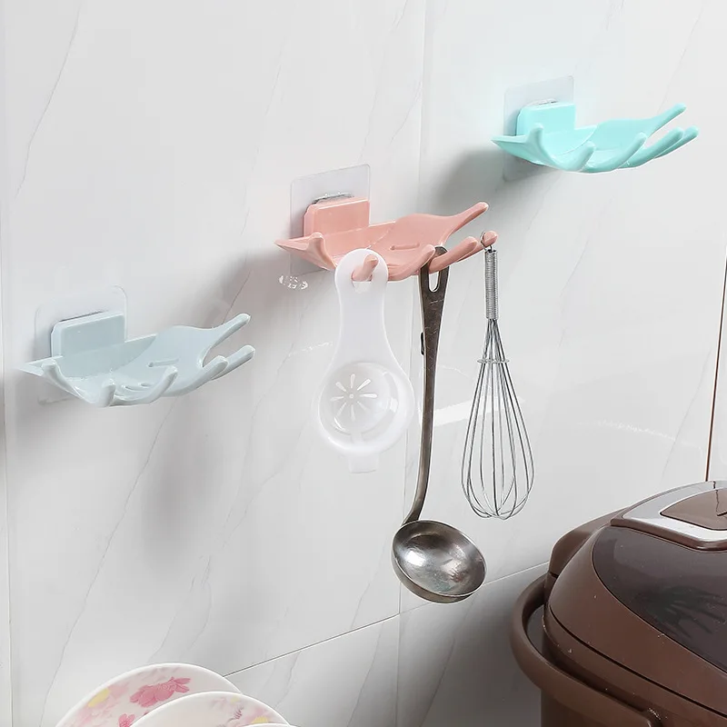 Punch-free soap box bathroom drain holder wall hanging rack LO824322 | Обустройство дома