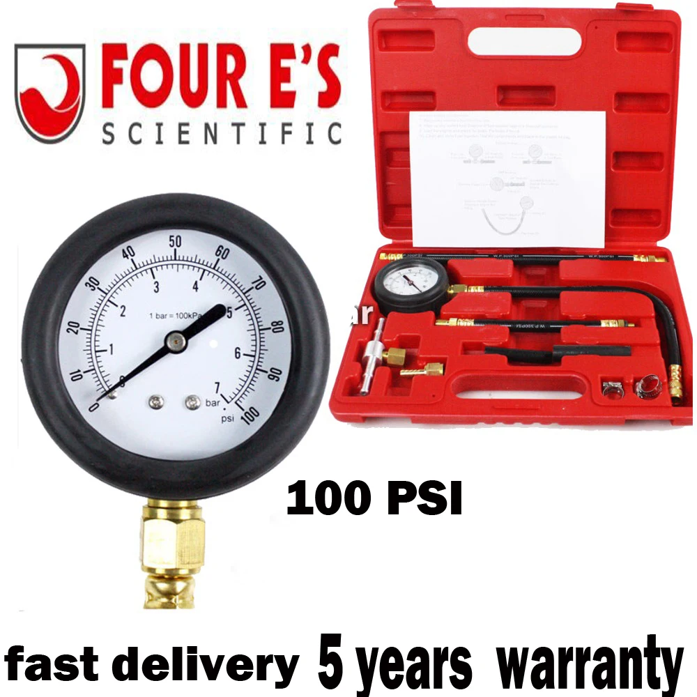 Prix pour 0-100 psi Auto Carburant Injection Pompe Pression Testeur Kit De Voiture Moteur de Gaz De Pétrole Cylindre Compression Calibre Voiture De Diagnostic outil Prix pour 0-100 psi Auto Carburant Injection Pompe Pression Testeur Kit De Voiture Moteur de Gaz De Pétrole Cylindre Compression Calibre Voiture De Diagnostic outil