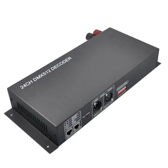 Многоканальный 3CH* 8 способ(24 канала), DC12-24V светодиодный RGB DMX 512 Декодер контроллер для светодиодный RGB панель с лампочками свет, розничная