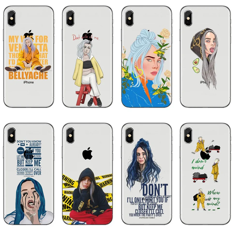 

Billie Eilish when the party over Cases For iPhone X 10 XR XS MAX 5 5S SE 6 6S 7 8 Plus Soft TPU Silicone Back Cover Phone Case