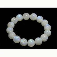 Скидка натуральный лунный камень синего цвета стрейч браслет с круглыми бусинами 13 мм подходят ювелирные изделия из бисера 02834