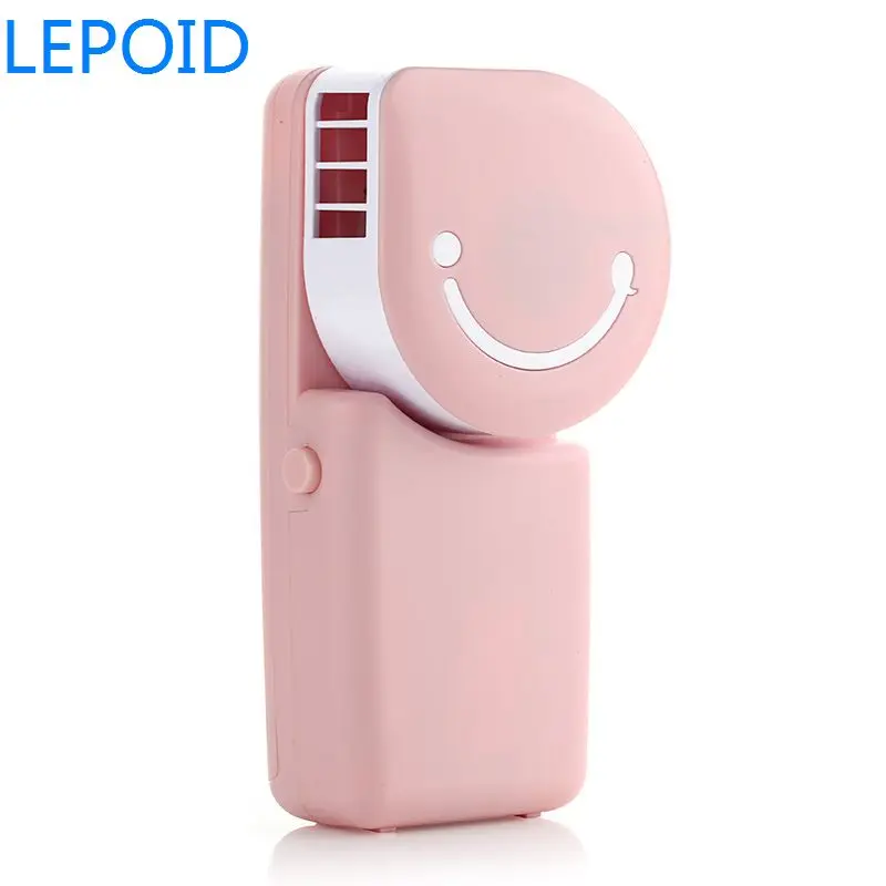 LEPOID мини-портативный вентилятор персональная портативная настольная коляска настольные вентиляторы USB перезаряжаемая 3 скорости для дома офиса путешествия на открытом воздухе - Цвет: Розовый