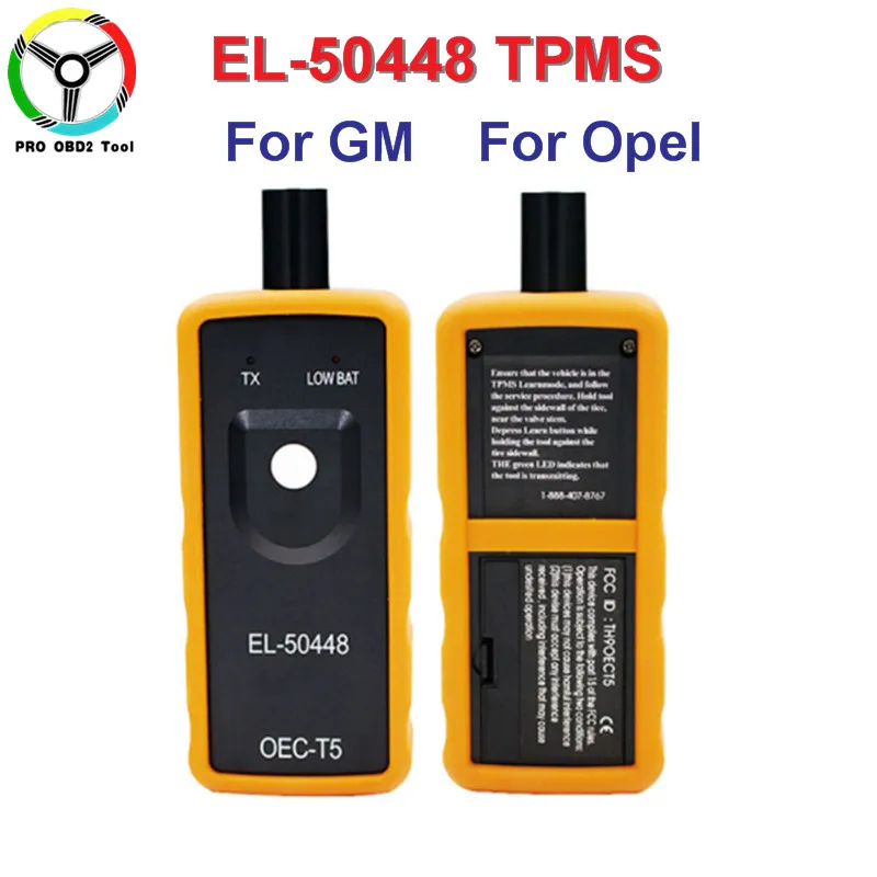 Лучший EL50448 авто шины тонометр сенсор OEC-T5 EL 50448 для G.M/Opel TPMS Сброс инструмент EL-50448 электронный - Цвет: EL-50448