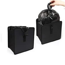 Автомобильная корзина для мусора Удобная мусорная корзина запатентованный портативный приводной ящик Висячие мусорные корзины аксессуары Para Autos KB008