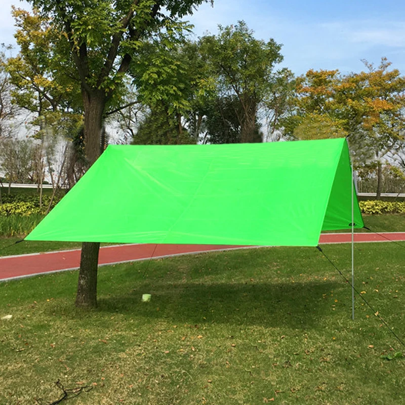 المحمولة خفيفة الوزن التخييم خيمة قماش القنب المأوى حصيرة الأرجوحة الغلاف للماء والعتاد خيمة البحر الشاطئ الصيد طبقة واحدة مكافحة الأشعة فو...