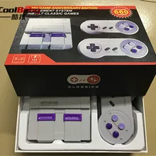5 шт. Мини ТВ игровая консоль ручной ретро семейная игровая консоль встроенный 660 классический для SNES игр двойной геймпад PAL