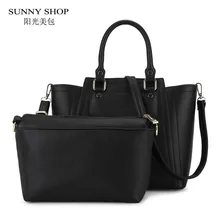 Sunny shop american style mujeres bolsa de hombro de las mujeres del fashon set con un mensajero de las mujeres bolsos crossbody de las mujeres