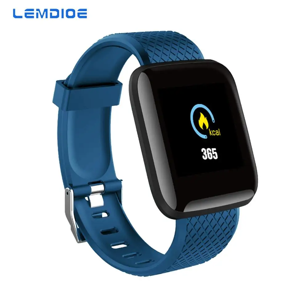 LEMDIOE 2019 smartwatch мониторинг кислорода в крови кровяного давления уведомления о
