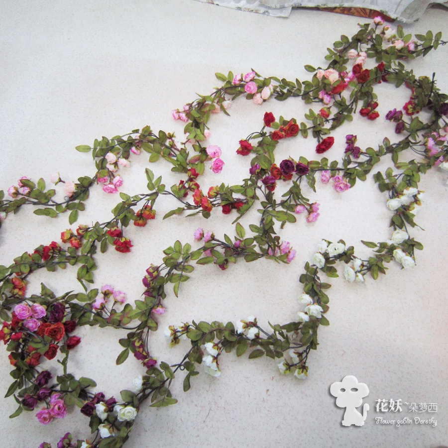 

Small rose artificial flower vine rose vine artificial flower artificial flower artificial flower home decoration