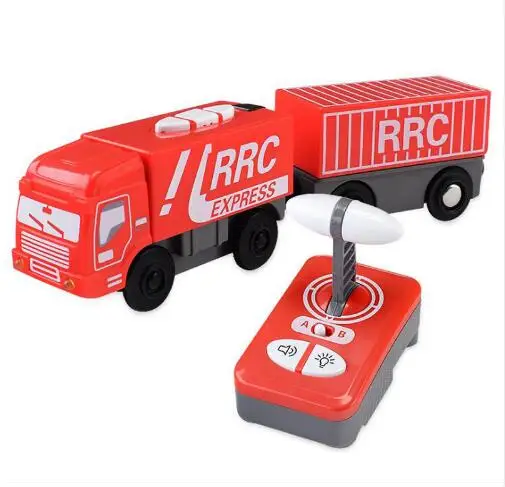 Детский Электрический игрушечный поезд Магнитный трек поезд Игрушка совместима с Brio трек деревянный трек детская развивающая игрушка трек - Цвет: w118
