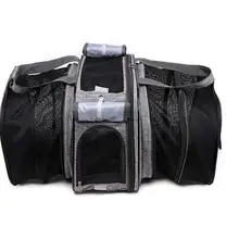 Год, Большая складная переносная переноска DODOPET на колесиках с решеткой для собак, переносная переноска для домашних животных