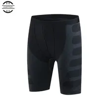 Yuerlian эластичные трусы-шортики с утягивающим эффектом удобная спортивная тренировочная одежда быстросохнущие Компрессионные шорты для мужчин