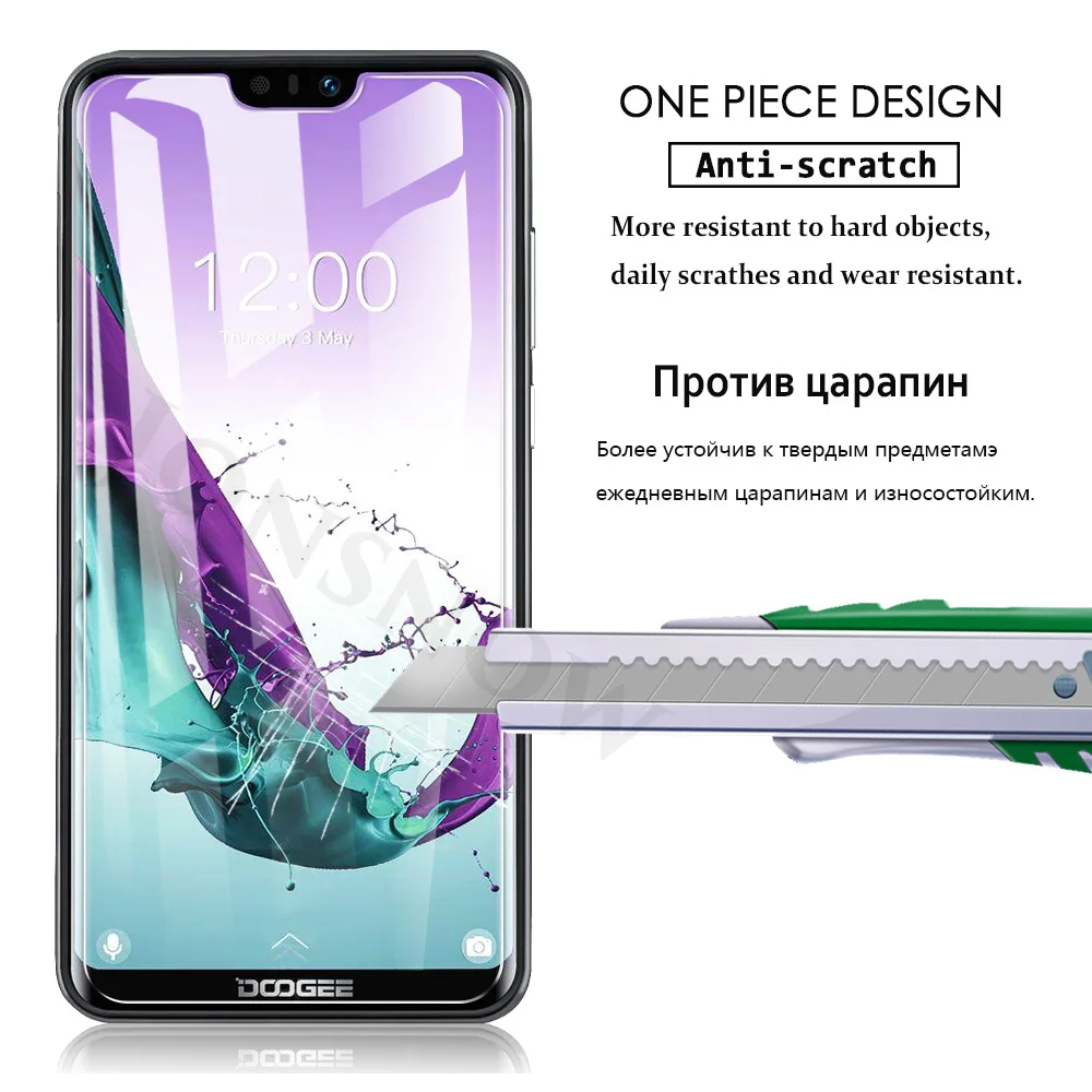 JONSNOW закаленное стекло Для Doogee N10 5,8" 9 H 2.5D защитная пленка Взрывозащищенная прозрачная защитная пленка для ЖК-экрана