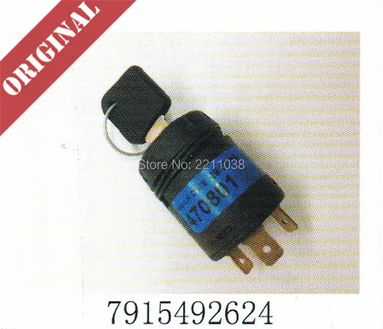

Linde forklift part 801 key switch 7915492624 electric truck 335 336 337 warehouse truck 1123 1158 1189 new service spare parts