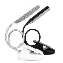 28 светодиодный настольная лампа для чтения и учебы с зажимом, гибкая USB Настольная лампа с защитой глаз, Гибкая подставка, складной зажим, освещение для настольных компьютеров