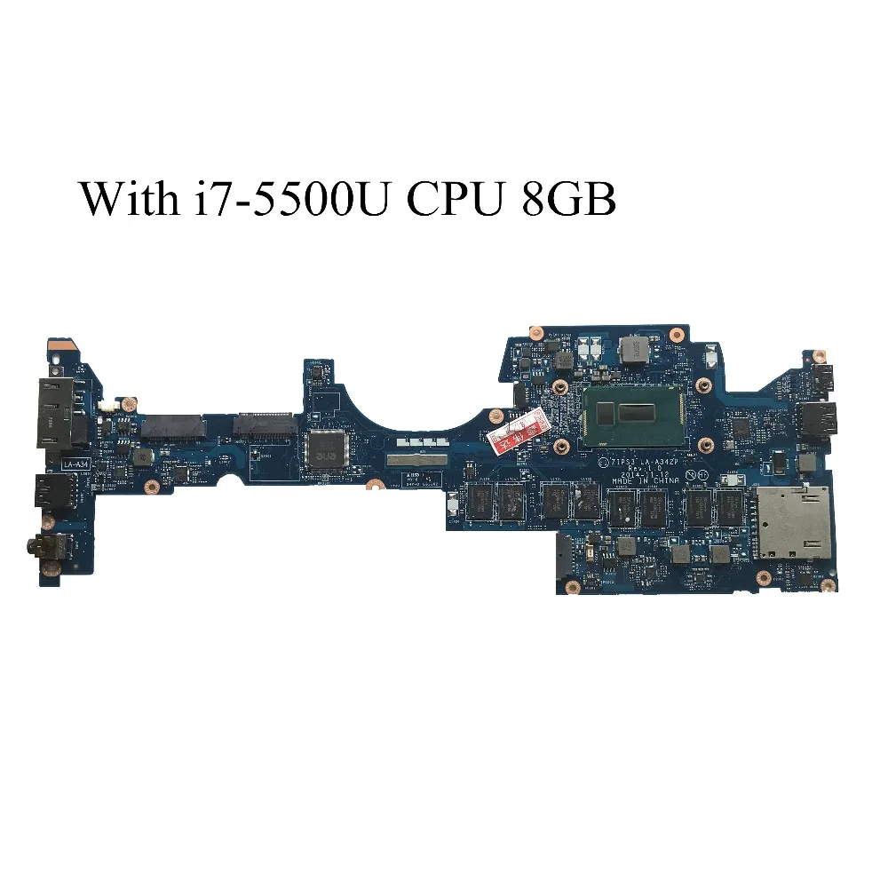 Отлично подходит для Lenovo Yoga 12 материнская плата ноутбука с i7 5500U CPU 8GB FRU 01AY506 LA A342P